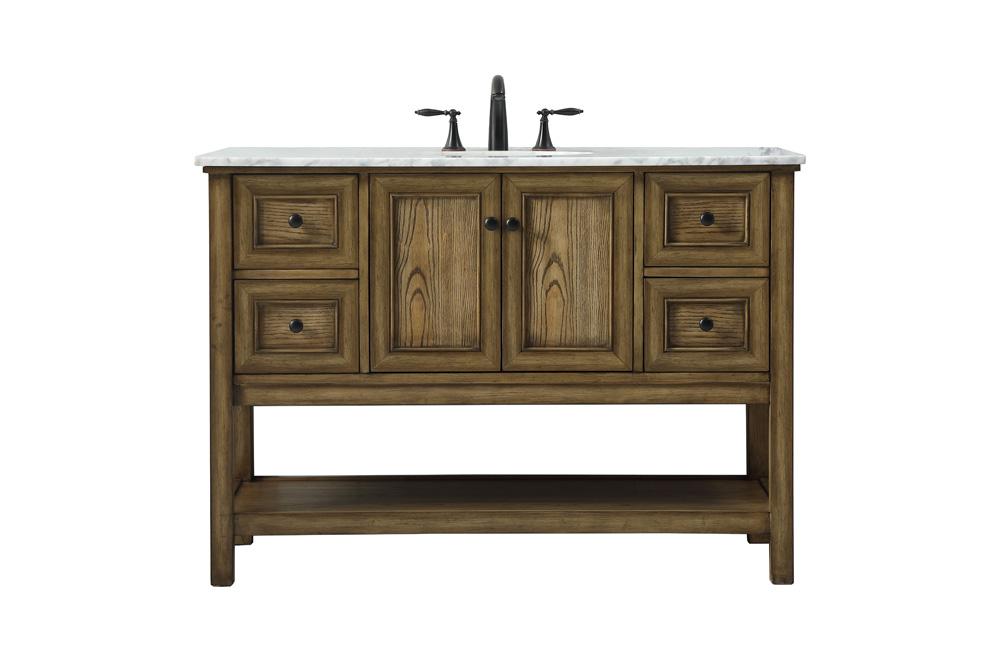 Elegant Furniture & Lighting - Metropolis 48 inch Single bathroom vanity in driftwood - VF27048DW veiw 1