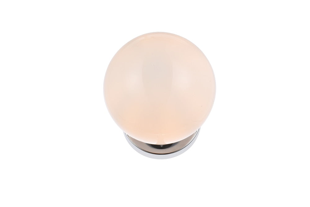 Elegant Furniture & Lighting - Mimi six inch dual flush mount and bath sconce in chrome with frosted glass - LD2451C veiw 1