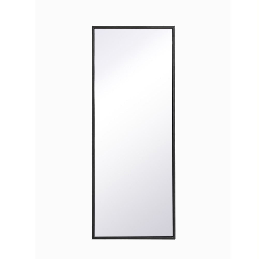 Elegant Furniture & Lighting - Monet Metal frame rectangle mirror 14 inch in Black - MR41436BK veiw 1