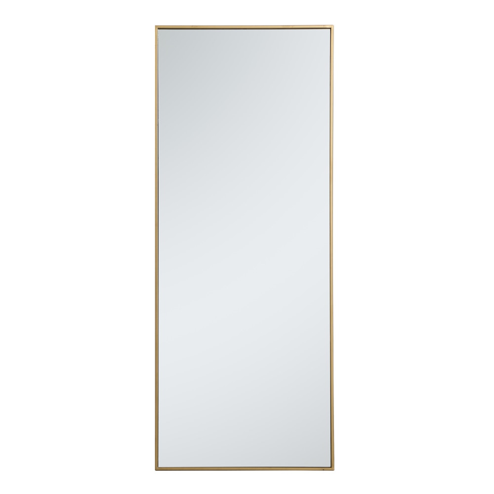 Elegant Furniture & Lighting - Monet Metal frame rectangle mirror 24 inch in Brass - MR42460BR veiw 1
