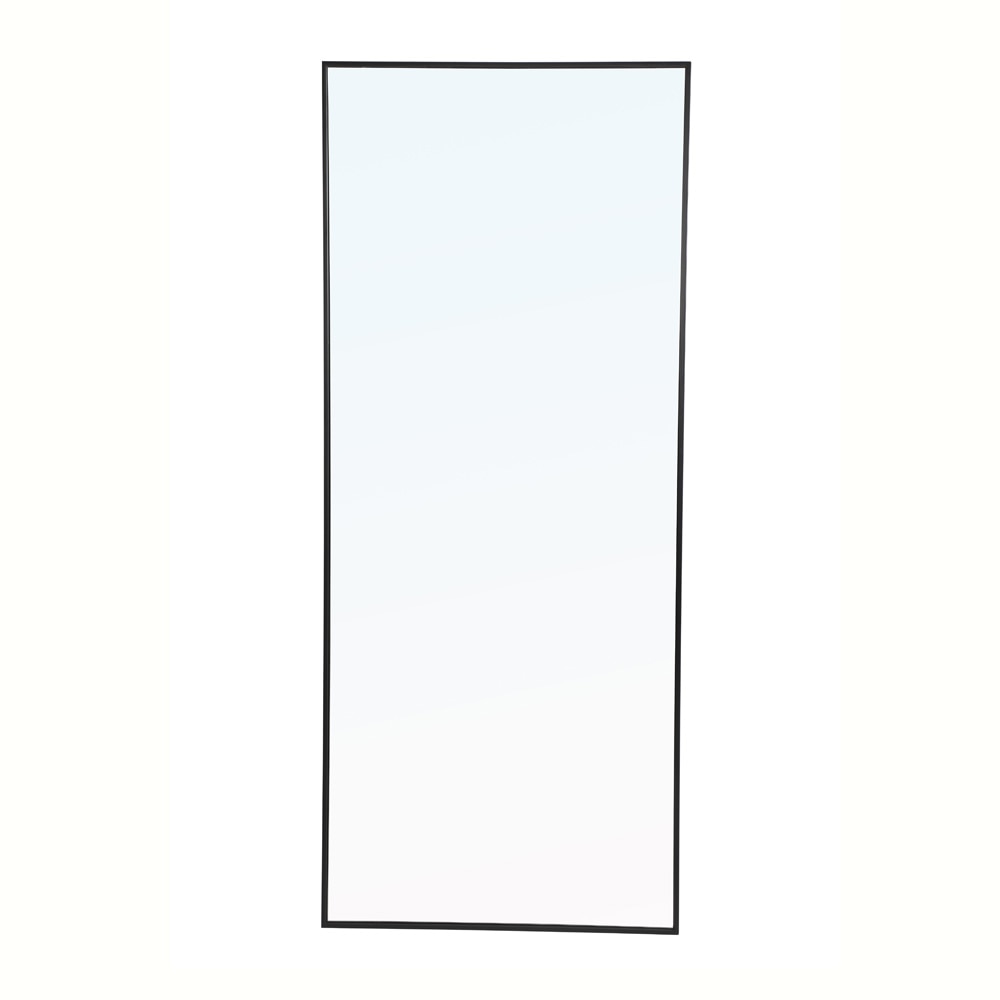 Elegant Furniture & Lighting - Monet Metal frame Rectangle Mirror 30 inch Black - MR4084BK veiw 1
