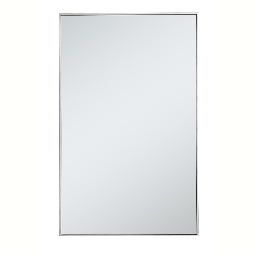 Elegant Furniture & Lighting - Monet Metal frame rectangle mirror 30 inch in silver - MR43048S veiw 1