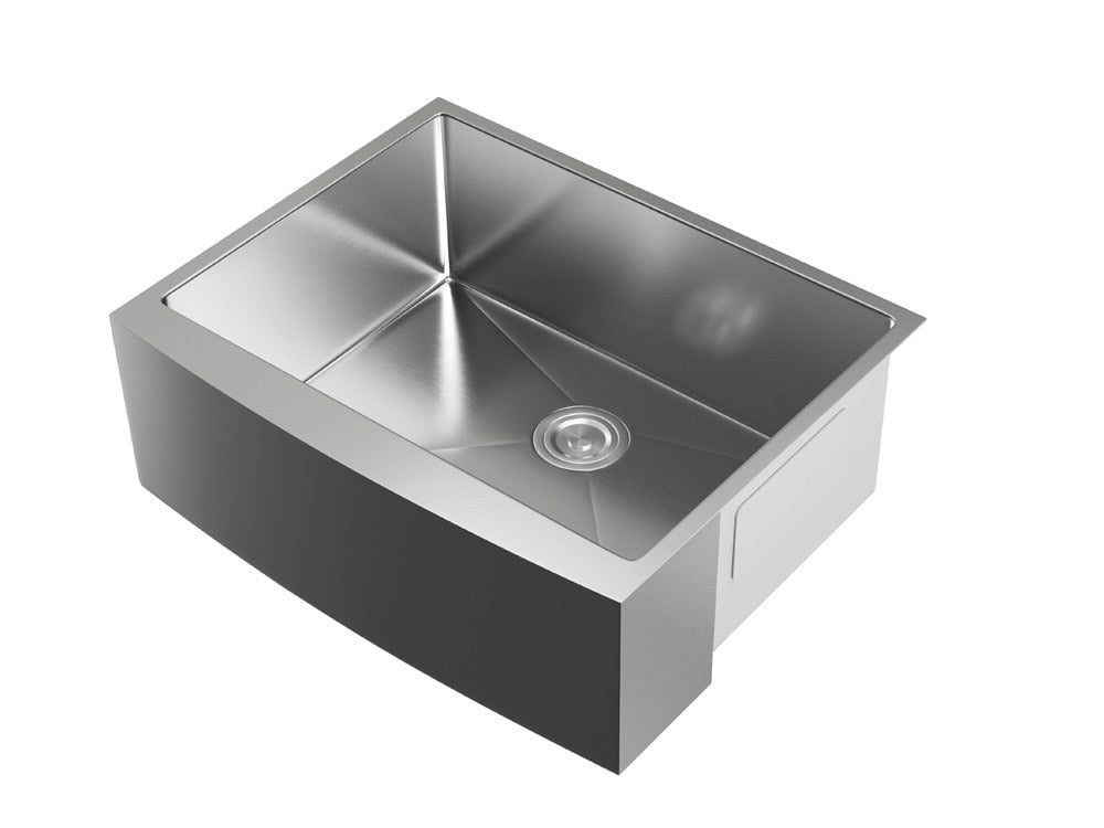 Elegant Furniture & Lighting - Montgomery Stainless Steel farmhouse kitchen sink L27 x W22 x H10in - SK30127 veiw 9