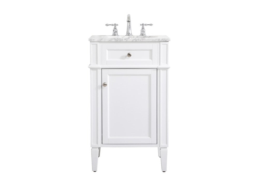 Elegant Furniture & Lighting - Park Avenue 21 inch Single bathroom vanity in white - VF12521WH view 1