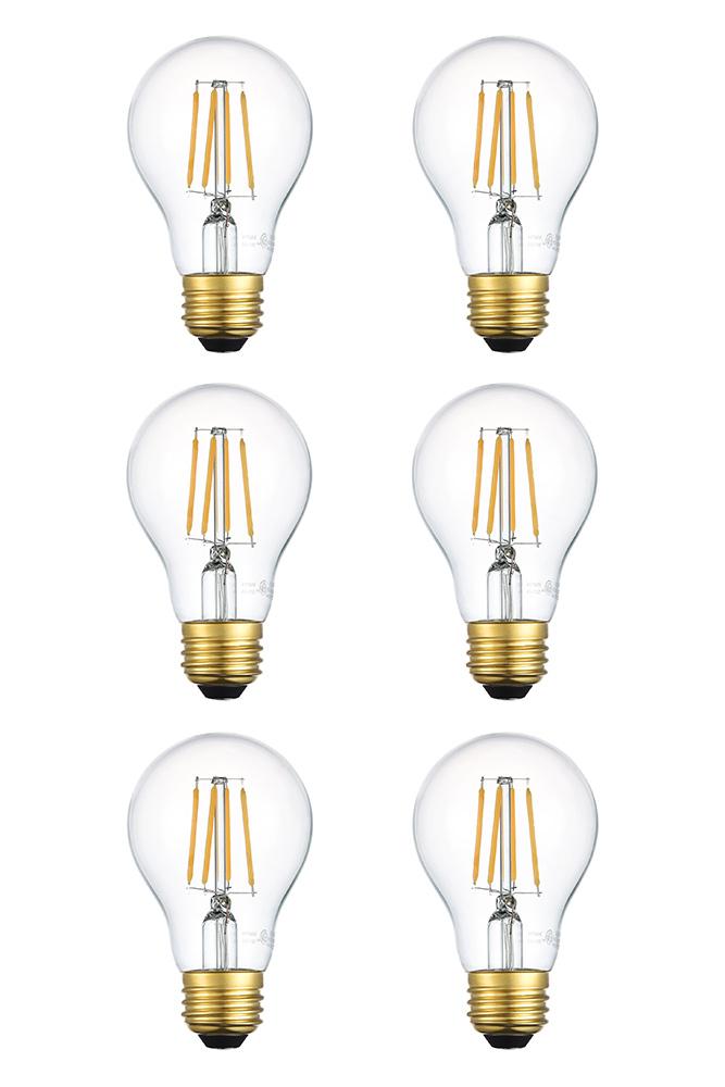 Elegant Furniture & Lighting - Raedyn LED 3000K nostalgic filament 6 watts 600 lumens A19 light bulb - A19LED103-6PK veiw 1