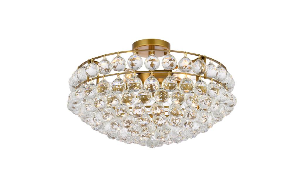 Elegant Furniture & Lighting - Savannah 20 inch flush mount in chrome - 1107F20C veiw 1