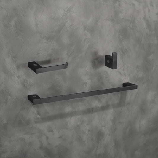Elegant Furniture & Lighting - Sofia 3-Piece Bathroom Hardware Set in Matte Black - HWB-13S3HMBK view 2
