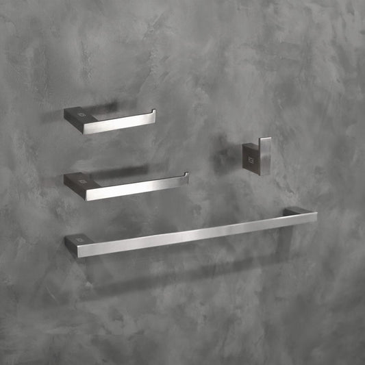 Elegant Furniture & Lighting - Sofia 4-Piece Bathroom Hardware Set in Brushed Nickel - HWB-13S4BNK view 2