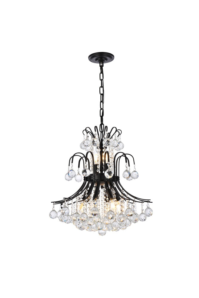 Elegant Furniture & Lighting - Toureg 19 inch black pendant - V8001D19BK/RC veiw 1