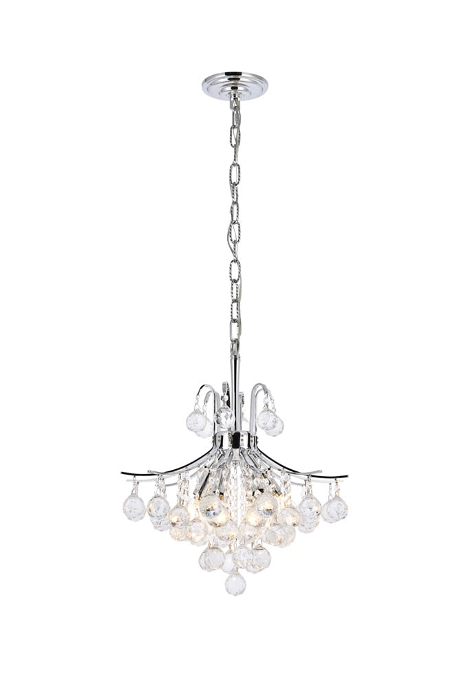 Elegant Furniture & Lighting - Toureg 6 light Chrome Pendant Clear Royal Cut Crystal - V8000D16C/RC veiw 1