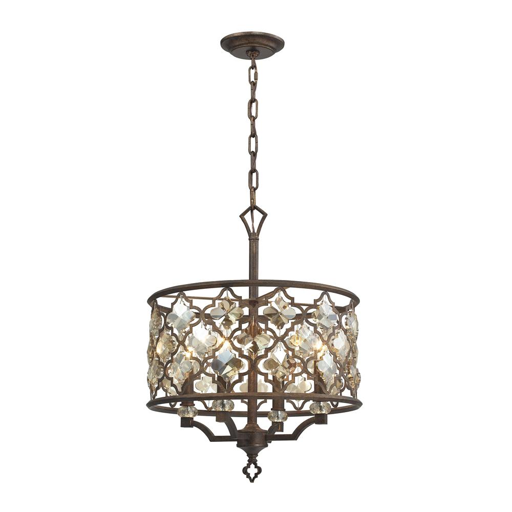 ELK Lighting - Armand 4 Light Pendant In Weathered Bronze - 31096/4 veiw 1