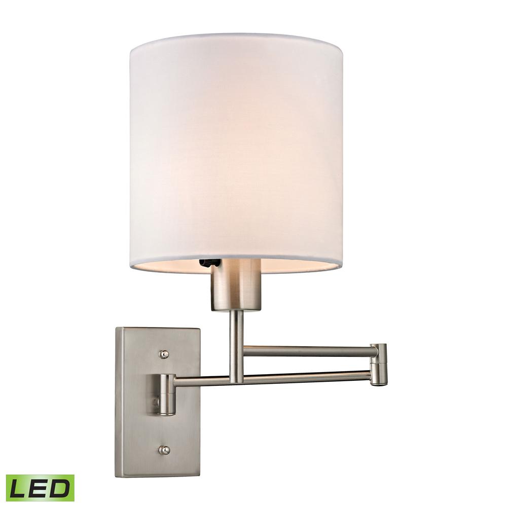 ELK Lighting - Carson 1 Light LED Swingarm Wall Sconce In Brushed Nickel - 17150/1-LED veiw 1