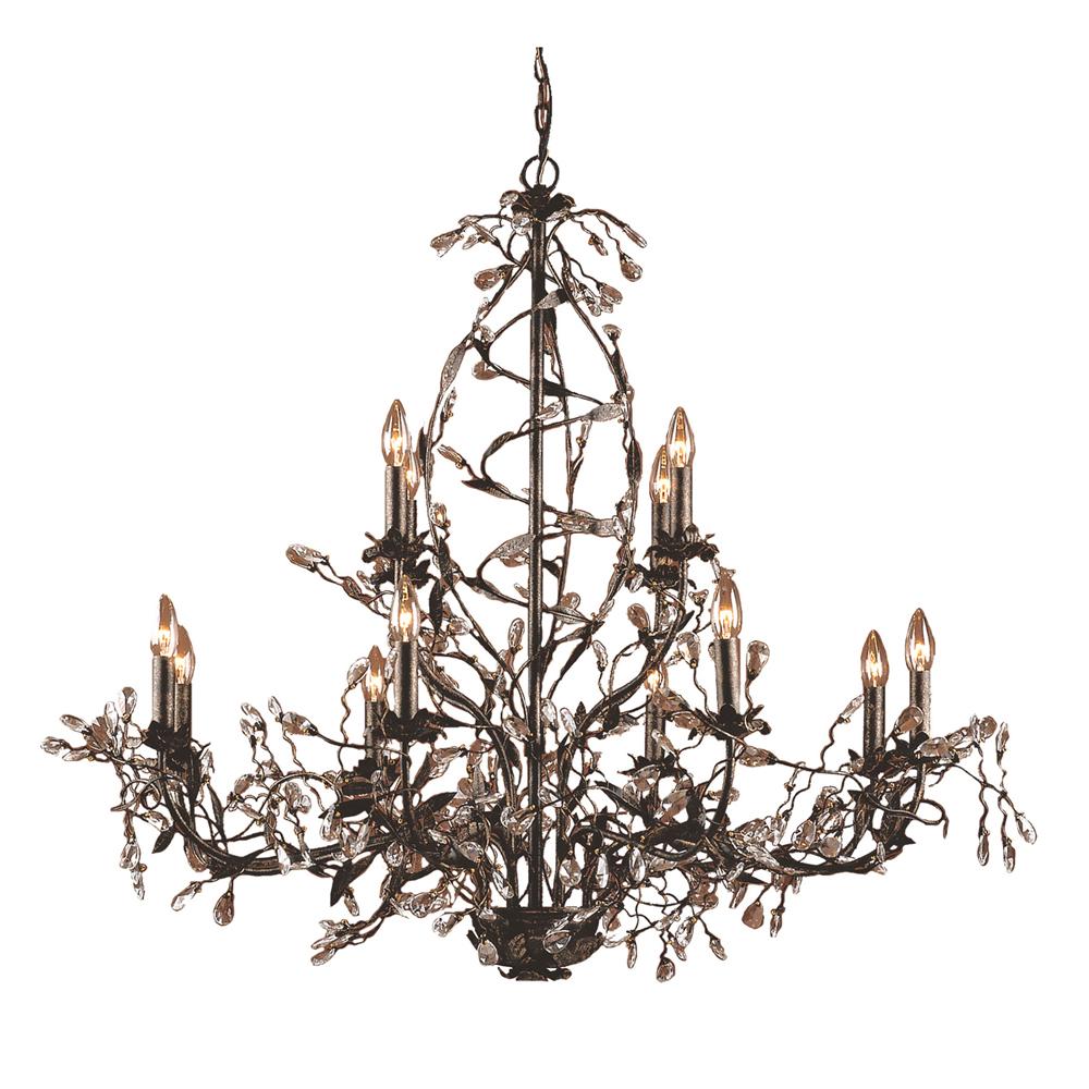 ELK Lighting - Circeo 12 Light Chandelier In Deep Rust - 8055/8+4 veiw 1