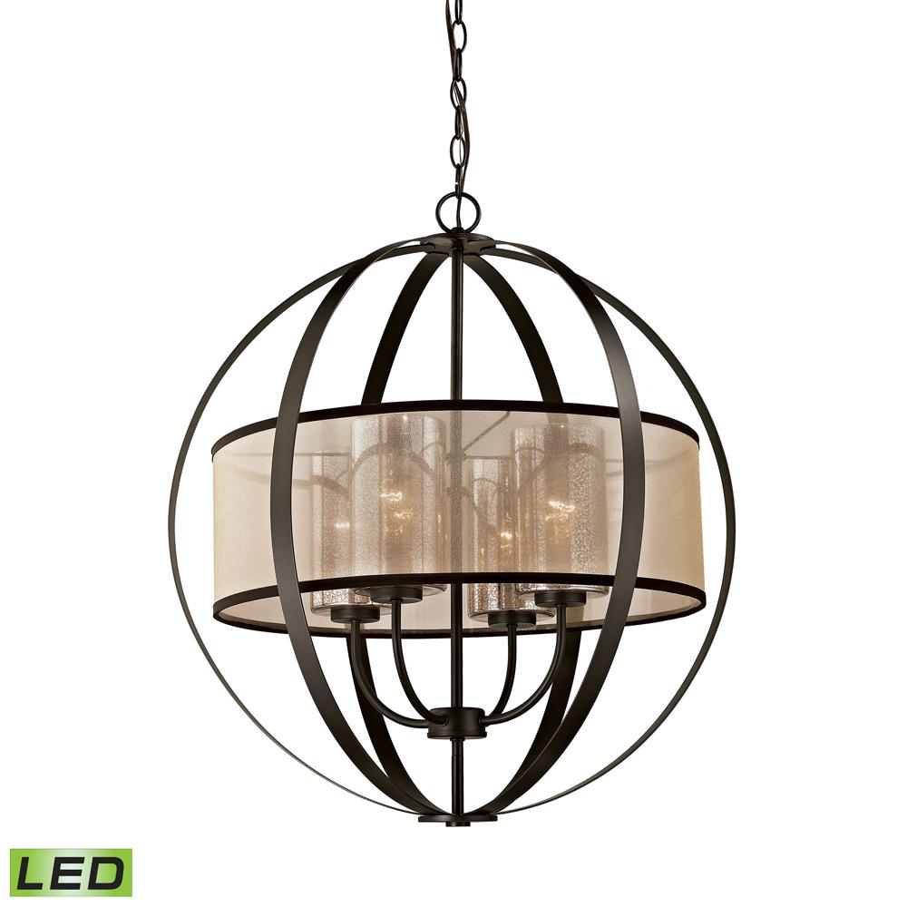 ELK Lighting - Diffusion 4 Light LED Chandelier In Oil Rubbed Bronze - 57029/4-LED veiw 1