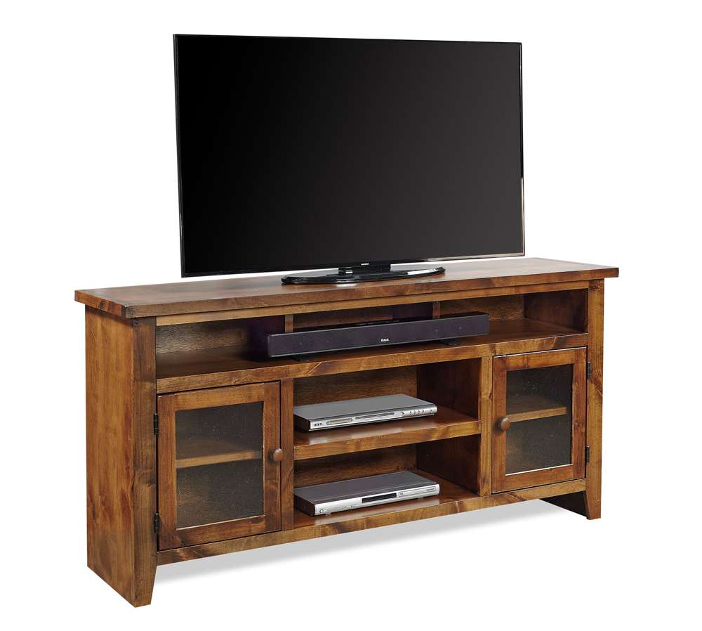 Emery Park - Alder Grove 65in Console w/ Doors in Fruitwood Finish - DG1065-FRT veiw 1