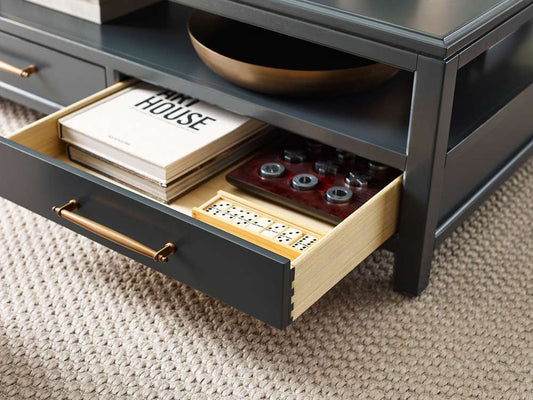 Emery Park - Alexander Cocktail Table in Midnight Finish - I3014-9100 veiw 2