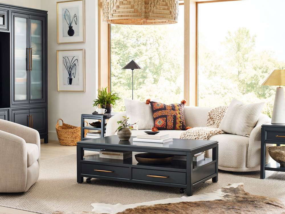 Emery Park - Alexander Cocktail Table in Midnight Finish - I3014-9100 veiw 3