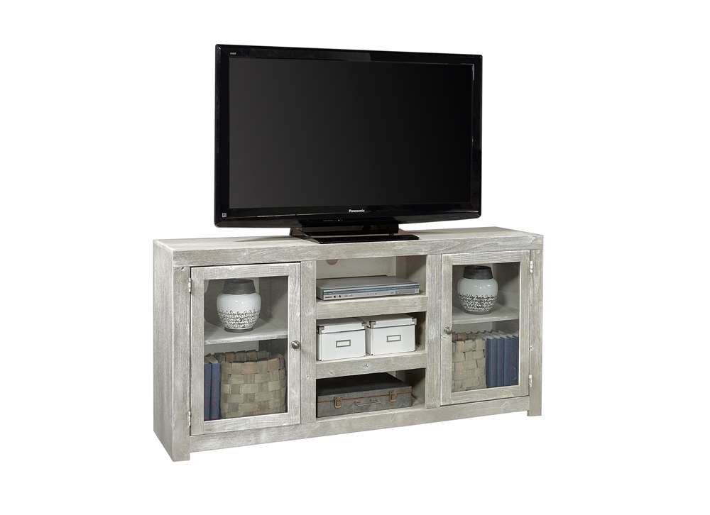 Emery Park - Avery Loft 84in Console w/ 3 Doors in Limestone Finish - WDY1263-LIM veiw 1
