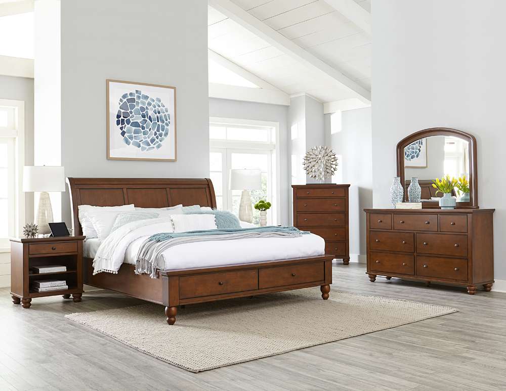 Emery Park - Cambridge Chest in Brown Cherry Finish - ICB-456-BCH-5 veiw 3
