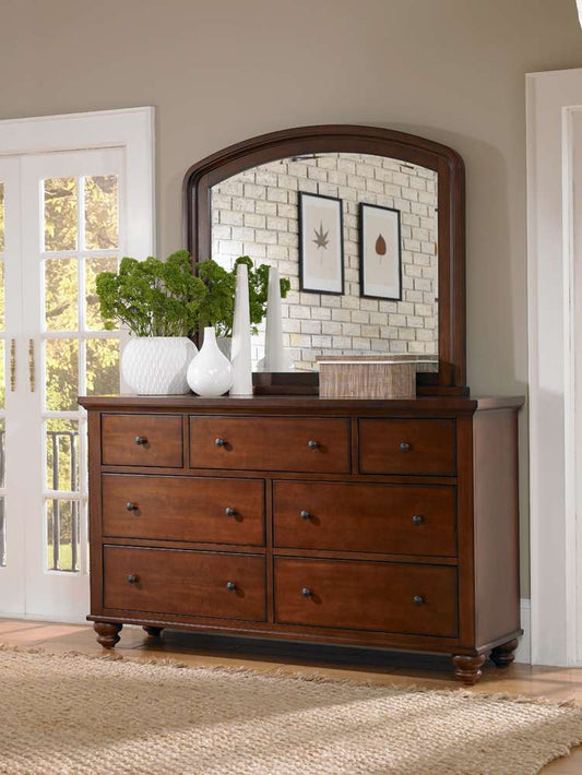 Emery Park - Cambridge Double Dresser Mirror in Brown Cherry Finish - ICB-462-BCH veiw 2