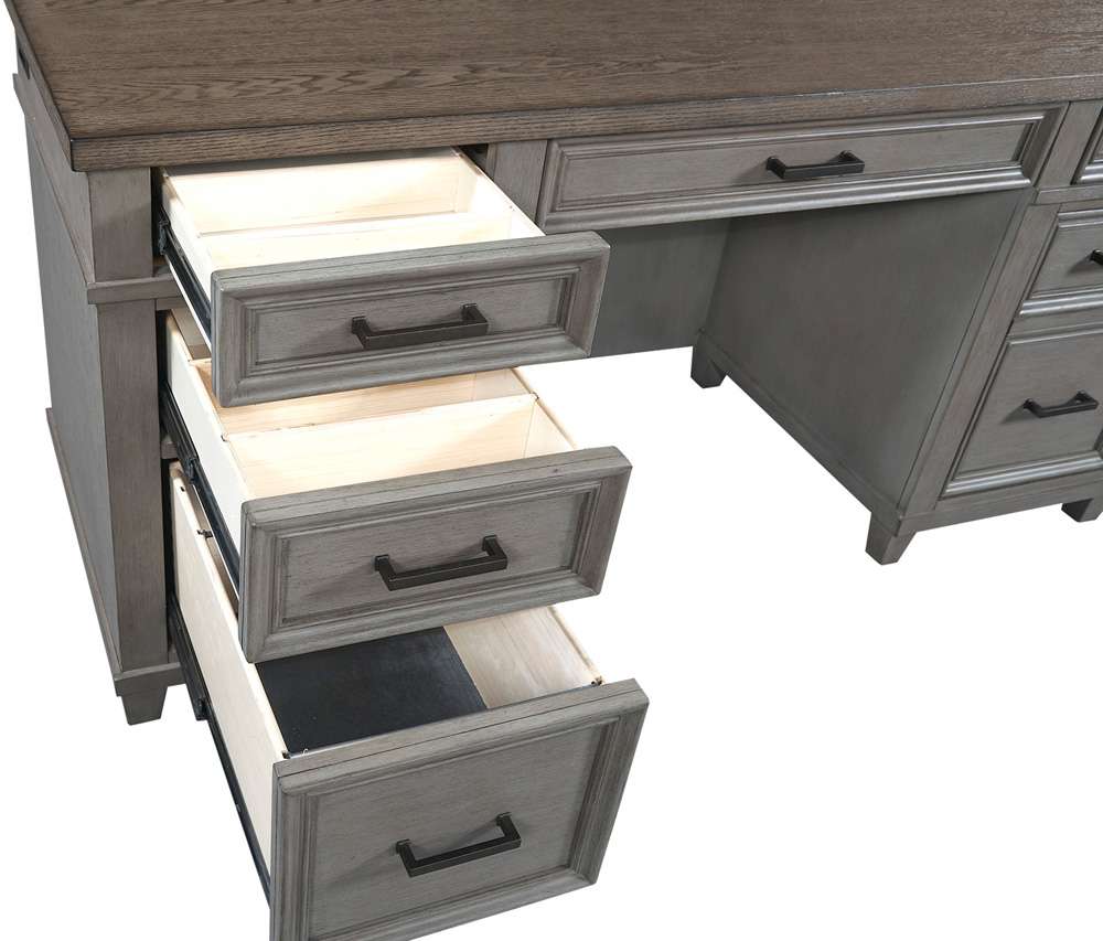 Emery Park - Caraway Credenza Desk in Aged Slate Finish - I248-316-SLT-1 veiw 5
