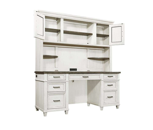 Emery Park - Caraway Credenza & Hutch in Aged Ivory Finish veiw 2