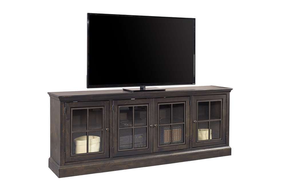 Emery Park - Churchill 84in Console w/ 4 Doors in Ghost Black Finish - DR1260-GHT veiw 1