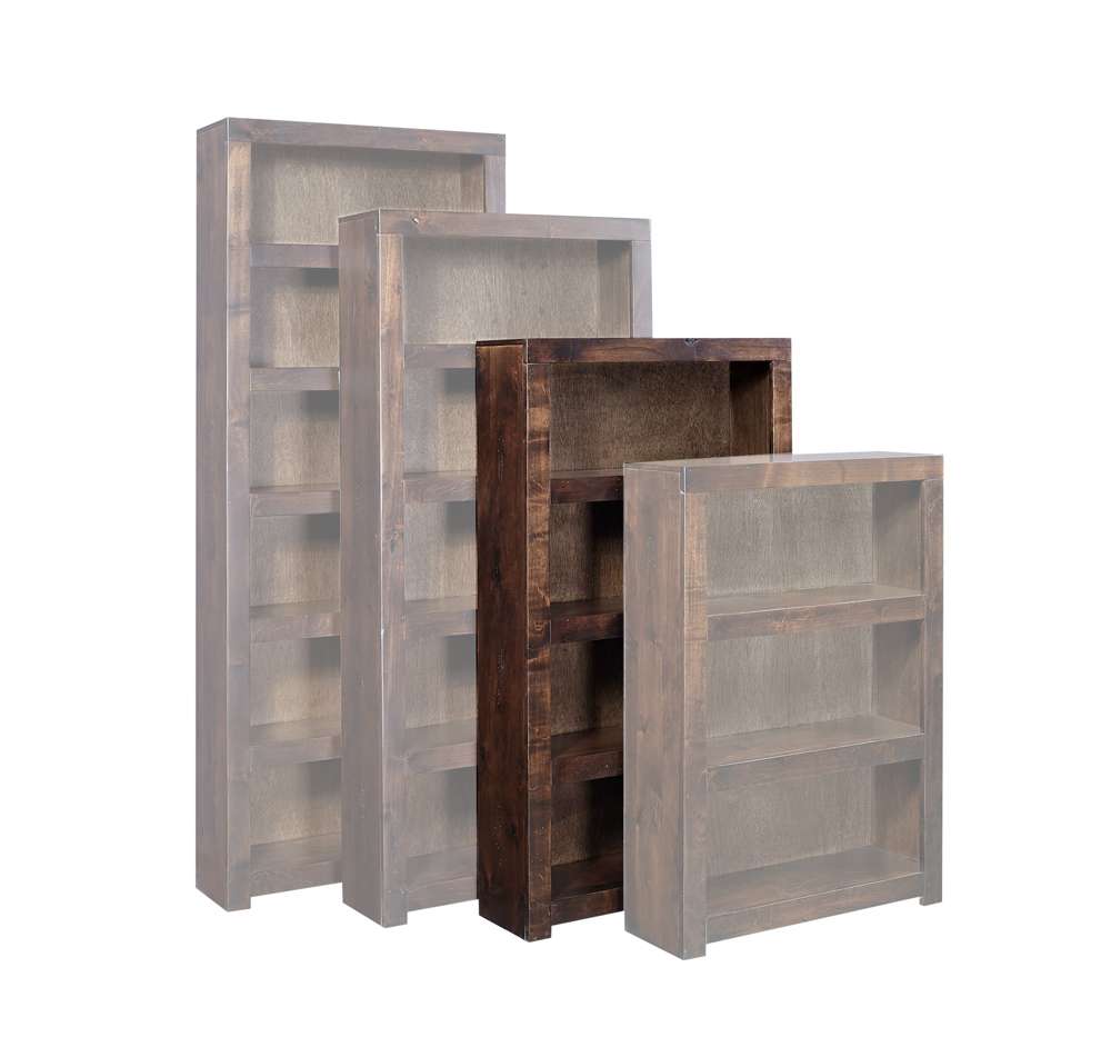 Emery Park - Contemporary Alder 60in Bookcase in Tobacco Finish - DL3460-TOB veiw 1