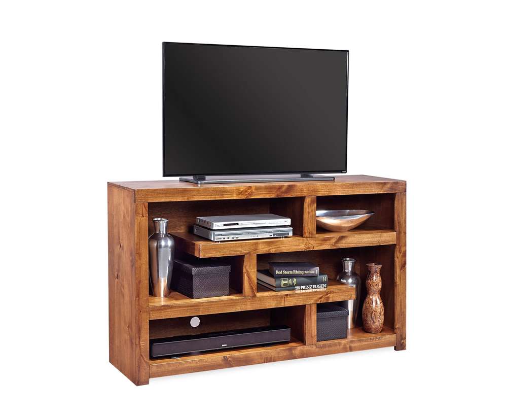 Emery Park - Contemporary Alder 60in Open Console in Fruitwood Finish - DL1371-FRT veiw 1