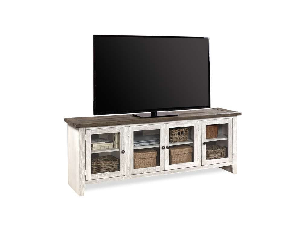 Emery Park - Eastport 74in Console w/ 4 Doors in Drifted White Finish - WME1250-DWT veiw 1