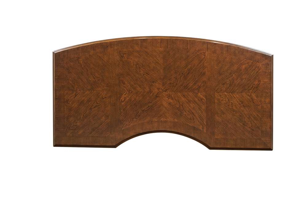 Emery Park - Hawthorne 66in Curved Exec Desk in Carmel Brown Finish - I26-303-1 veiw 2