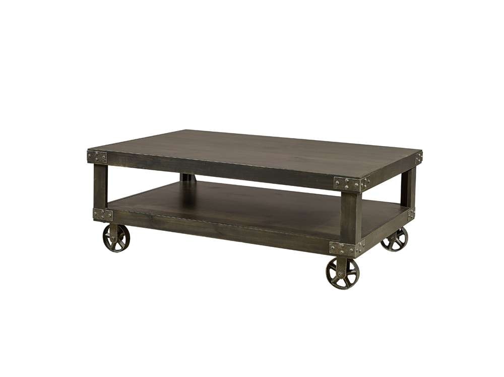 Emery Park - Industrial Cocktail Table in Ghost Black Finish - DN910-GHT veiw 1