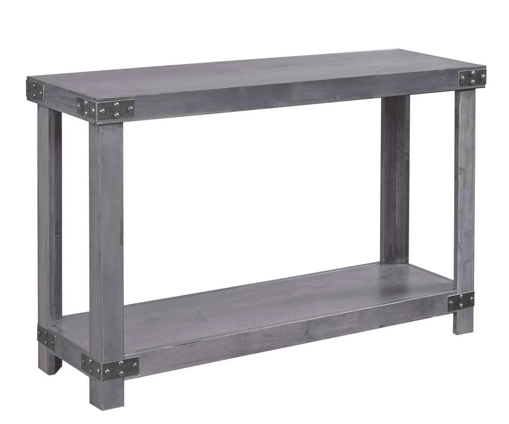 Emery Park - Industrial Sofa Table in Smokey Grey Finish - DN915-GRY veiw 1