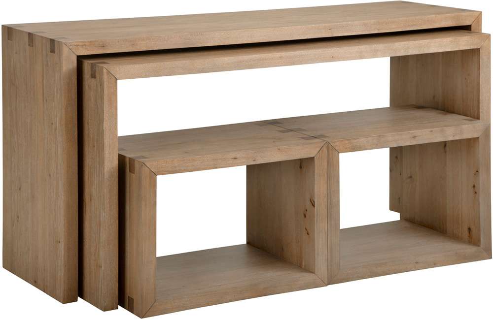 Emery Park - Lyndon Nesting Sofa Table w/ Stools in Light Cashmere Finish - I3342-9150-LIT view 1
