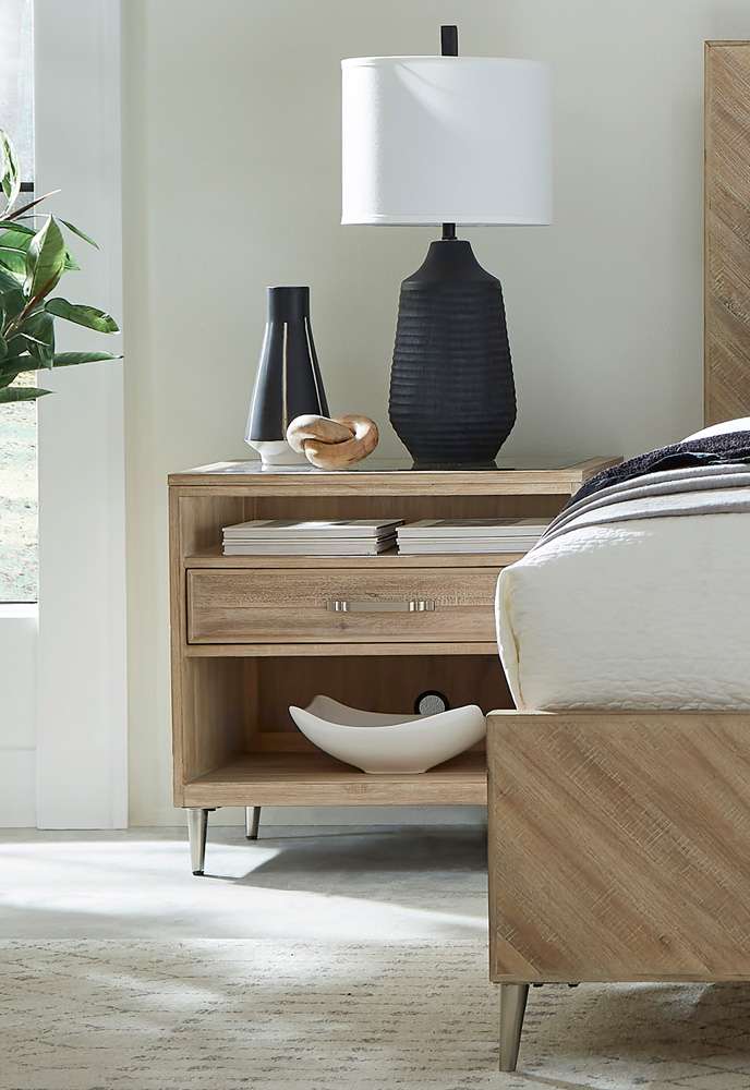 Emery Park - Maddox 1 Drawer Nightstand in Biscotti Finish - I644-451 veiw 3