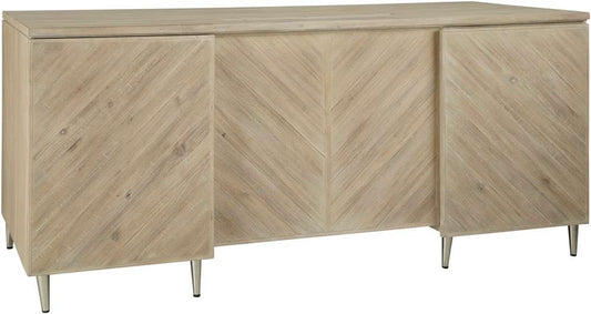 Emery Park - Maddox 66in Executive Desk in Biscotti Finish - I644-303 view 2