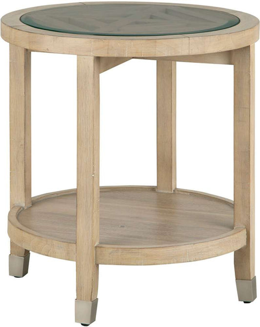 Emery Park - Maddox Round End Table in Biscotti Finish - I644-9141