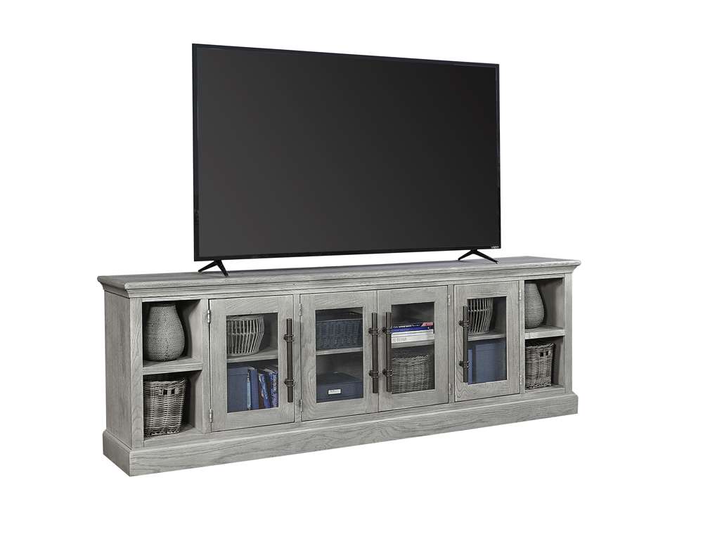 Emery Park - Manchester 97in Console w/ 4 Doors in Heather Grey Finish - WKM1270-HGR