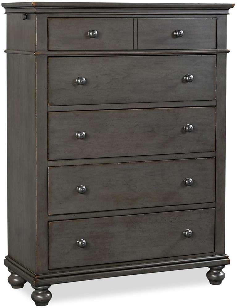 Emery Park - Oxford 5 Drawer Chest in Peppercorn Finish - I07-456-PEP-1