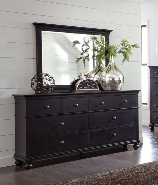 Emery Park - Oxford Landscape Mirror in Rubbed Black Finish - I07-462-BLK veiw 2