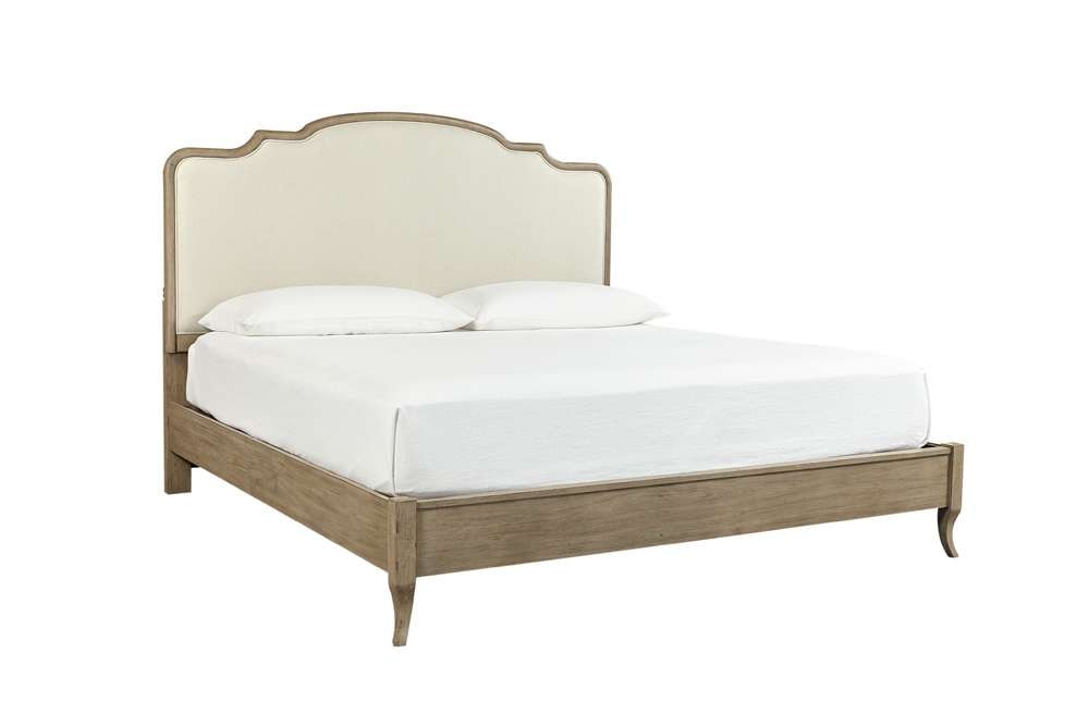 Emery Park - Provence Queen Upholstered Bed in Patine Finish