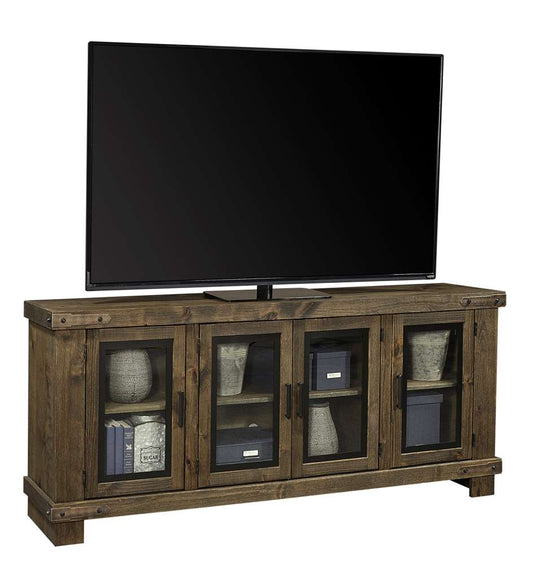 Emery Park - Sawyer 79in Console w/ 4 Doors in Brindle Finish - WDO1250-BDL