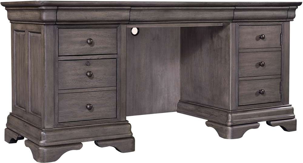 Emery Park - Sinclair 68in Credenza Desk in Ash Grey Finish - I224-316