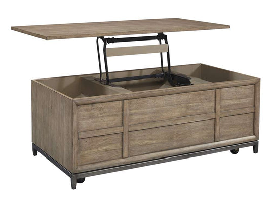 Emery Park - Trellis Lift Top Cocktail Table in Desert Brown Finish - I287-9100 veiw 2