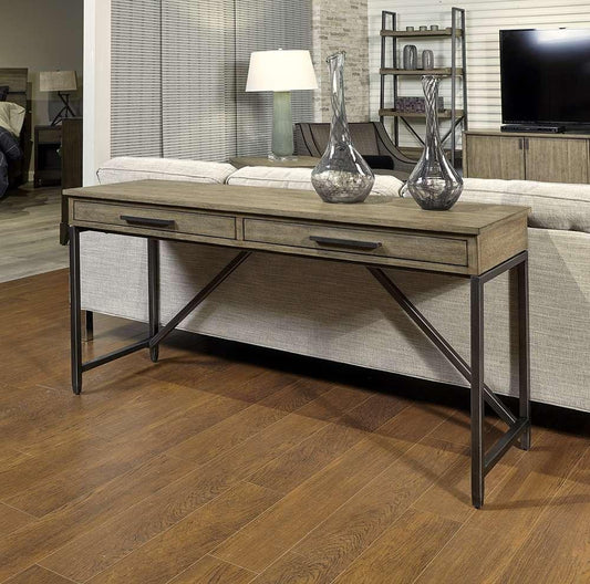 Emery Park - Trellis Sofa Table in Desert Brown Finish - I287-9150 veiw 2