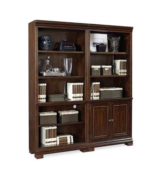 Emery Park - Weston Door Bookcase in Brown Ale Finish - I35-332 veiw 2