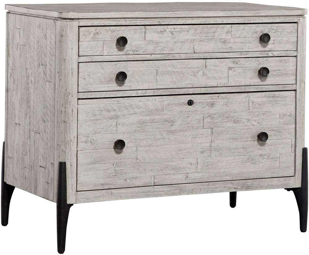 Emery Park - Zane Workstation/Combo File in Parchment Finish - I256-378 veiw 1