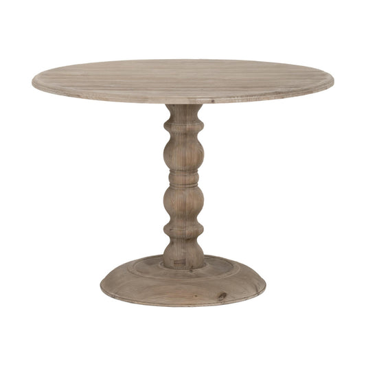 Essentials For Living - Bella Antique Chelsea 42" Round Dining Table - 8043-L.SGRY-PNE view 2