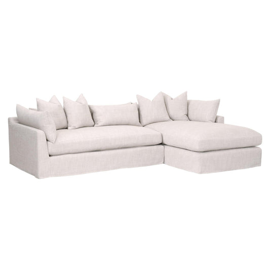 Essentials For Living - Stitch & Hand - Upholstery Haven 110" Lounge Slipcover RF Sectional - 6606-RF.BISQ view 2