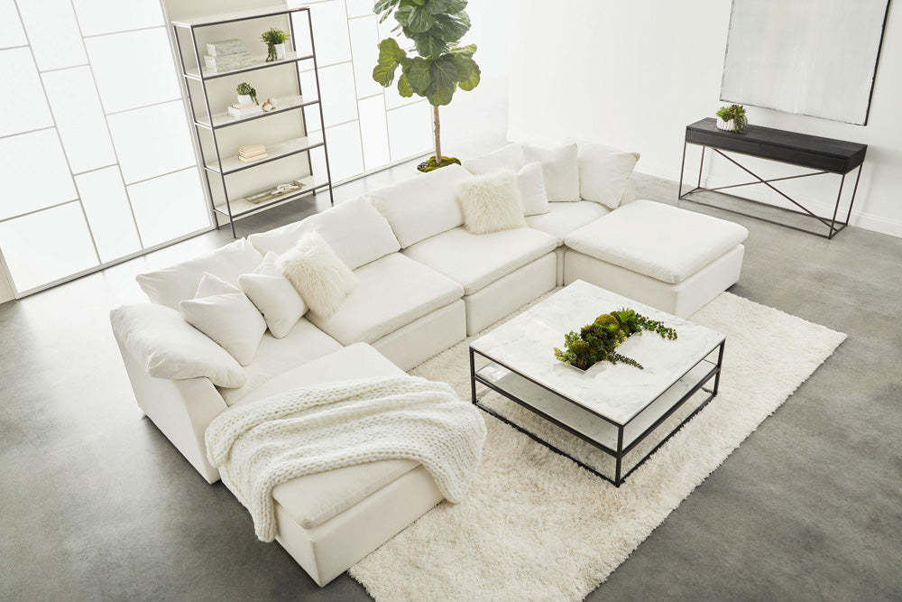 Essentials For Living - Stitch & Hand - Upholstery Sky Modular Ottoman - 6610-0.LPPRL view 12